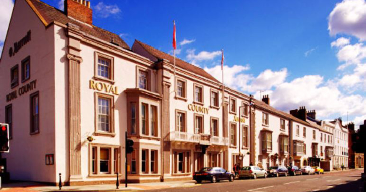 Exterior view of Durham Marriott Hotel Royal County on Old Elvett, Durham City